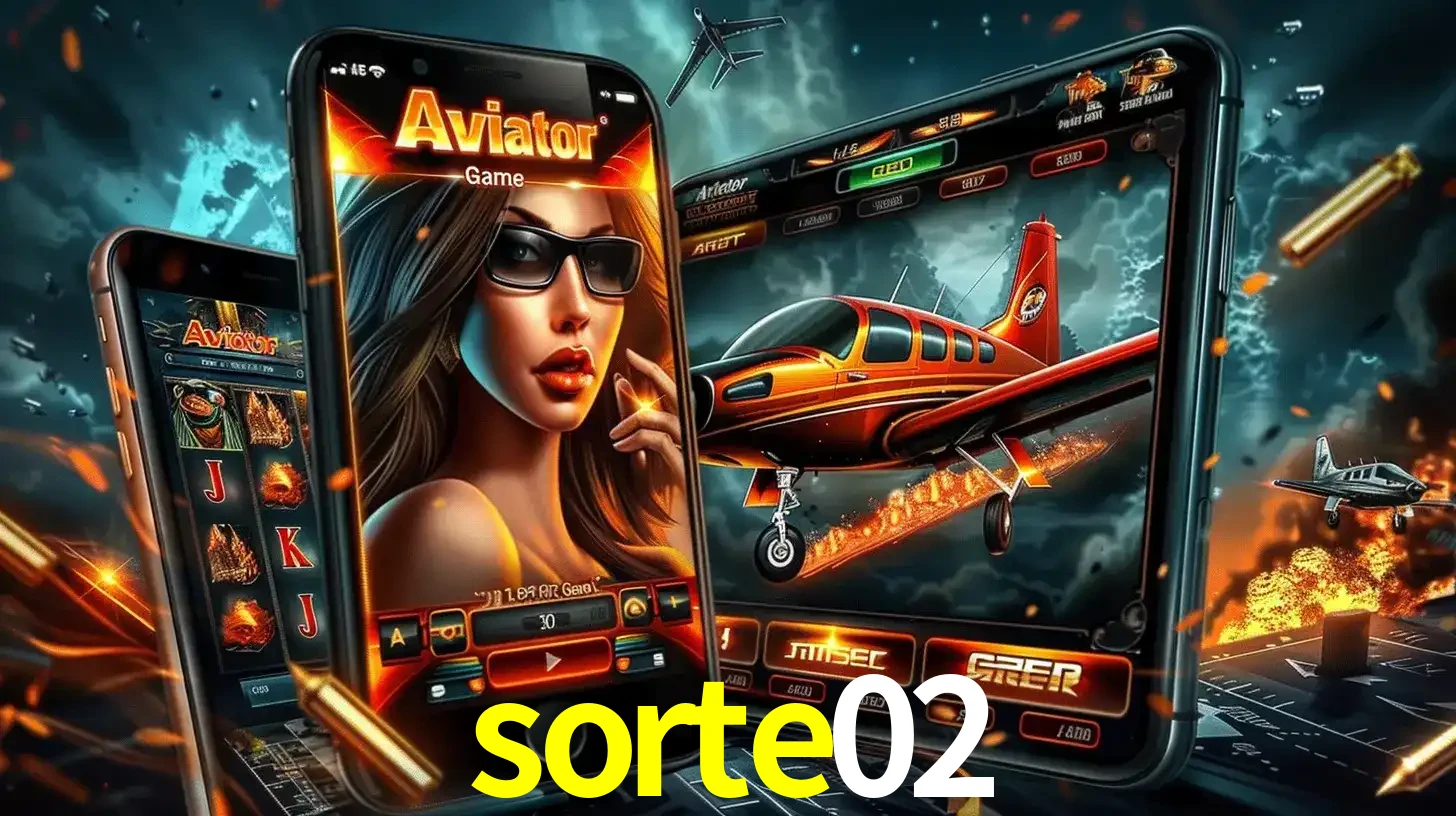 O popular jogo de apostas Aviator exibido em vários celulares e tablets, mostrando a interface emocionante e a ação de voo disponíveis para jogar agora no sorte02.