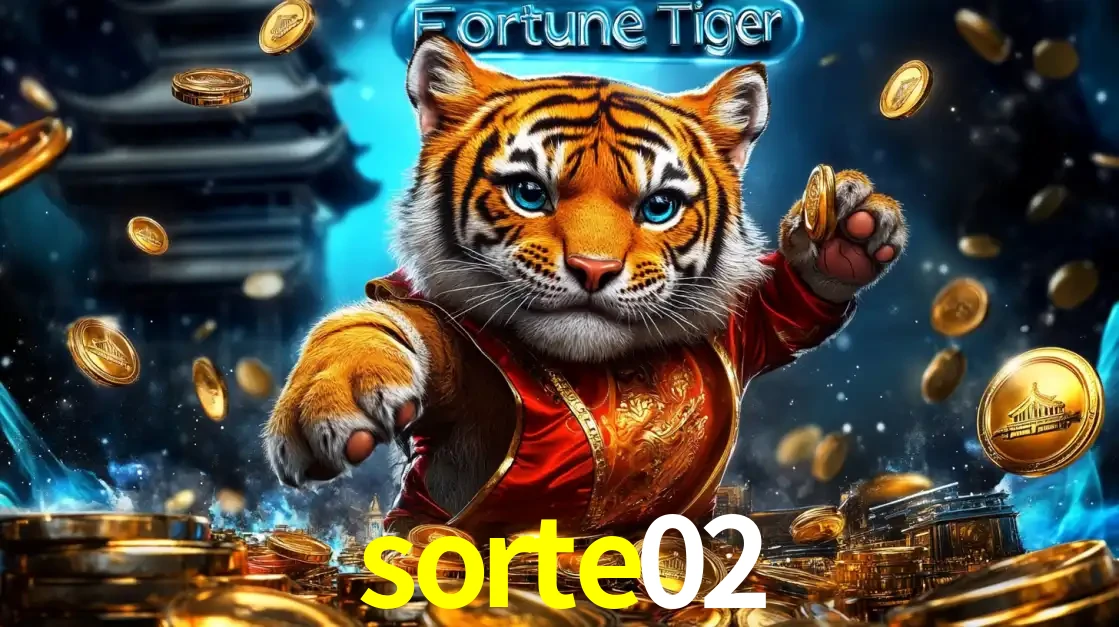 Imagem promocional do jogo de slot Fortune Tiger, com um tigre majestoso em traje tradicional cercado por uma fortuna em moedas de ouro, disponível agora no cassino sorte02.